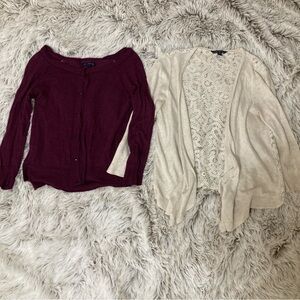 Small American Eagle Cardigan Sweater Bundle